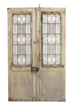 Set of Antique Doors with Iron Grills