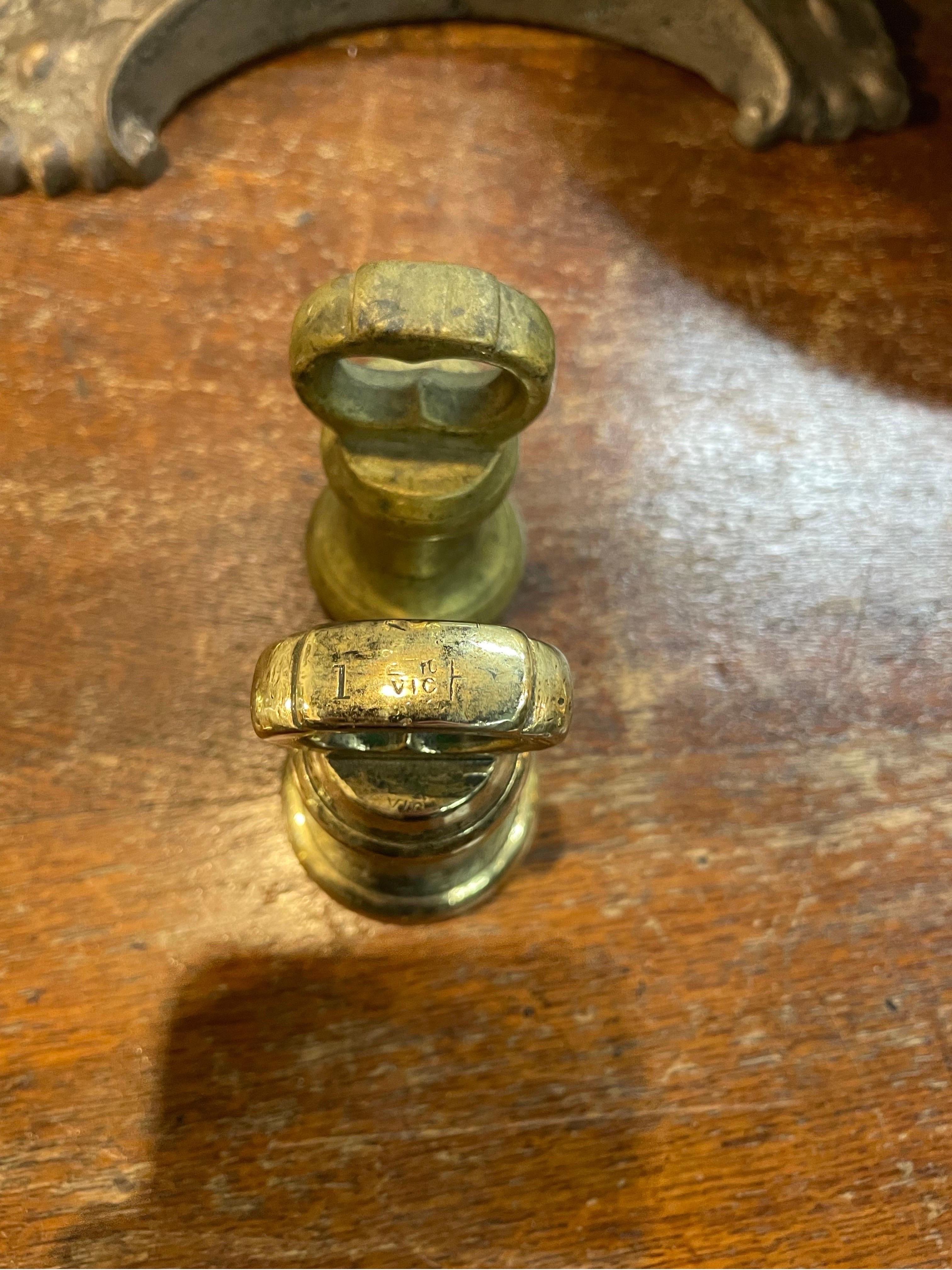 A Set of Antique English Brass and Steel Balance Beam Scales, Made by National 3