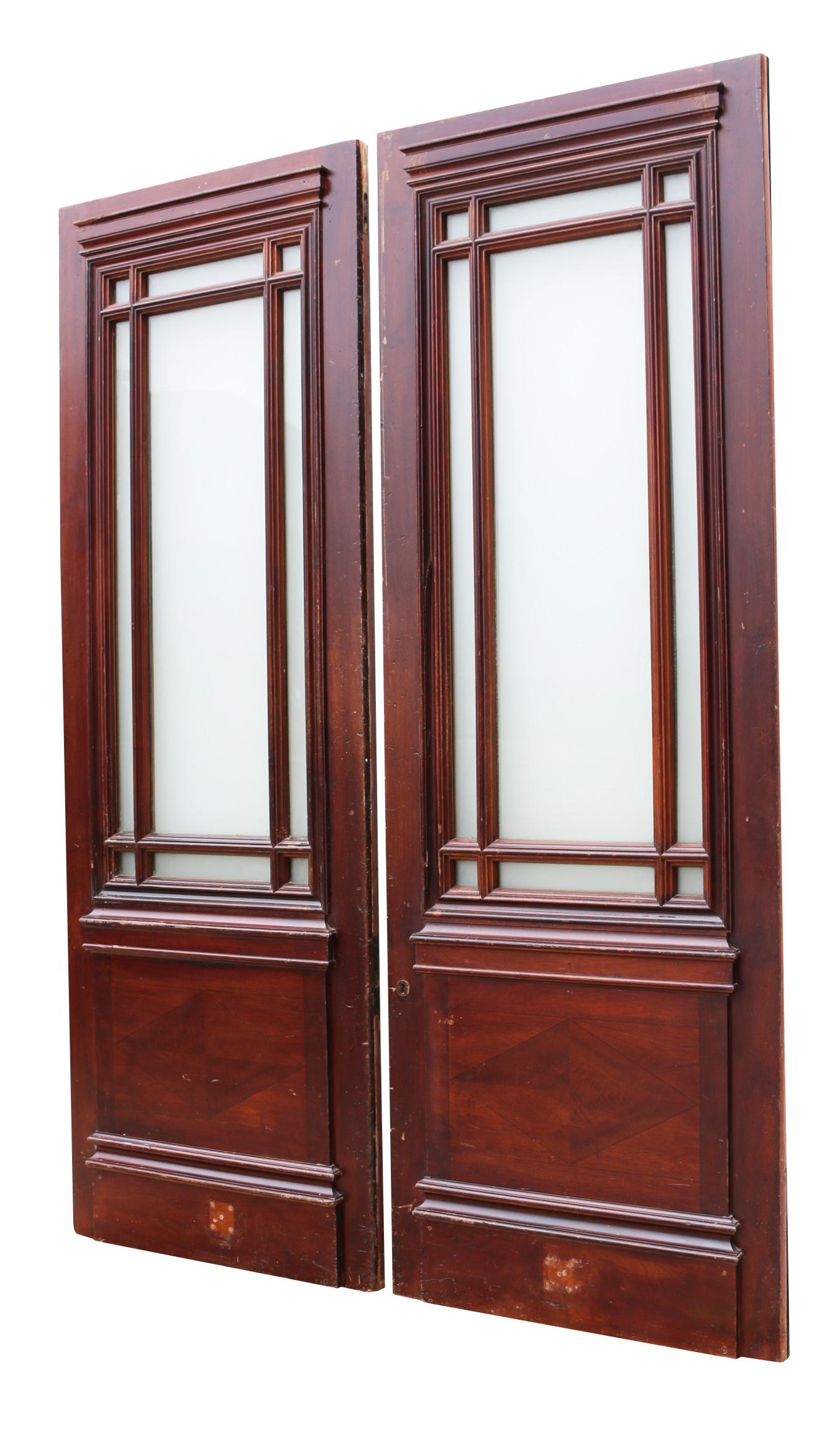 mahogany french doors
