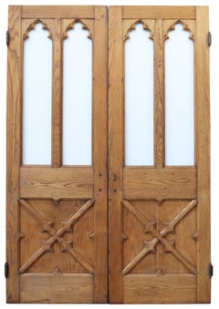 Set of Antique Oak Church Doors