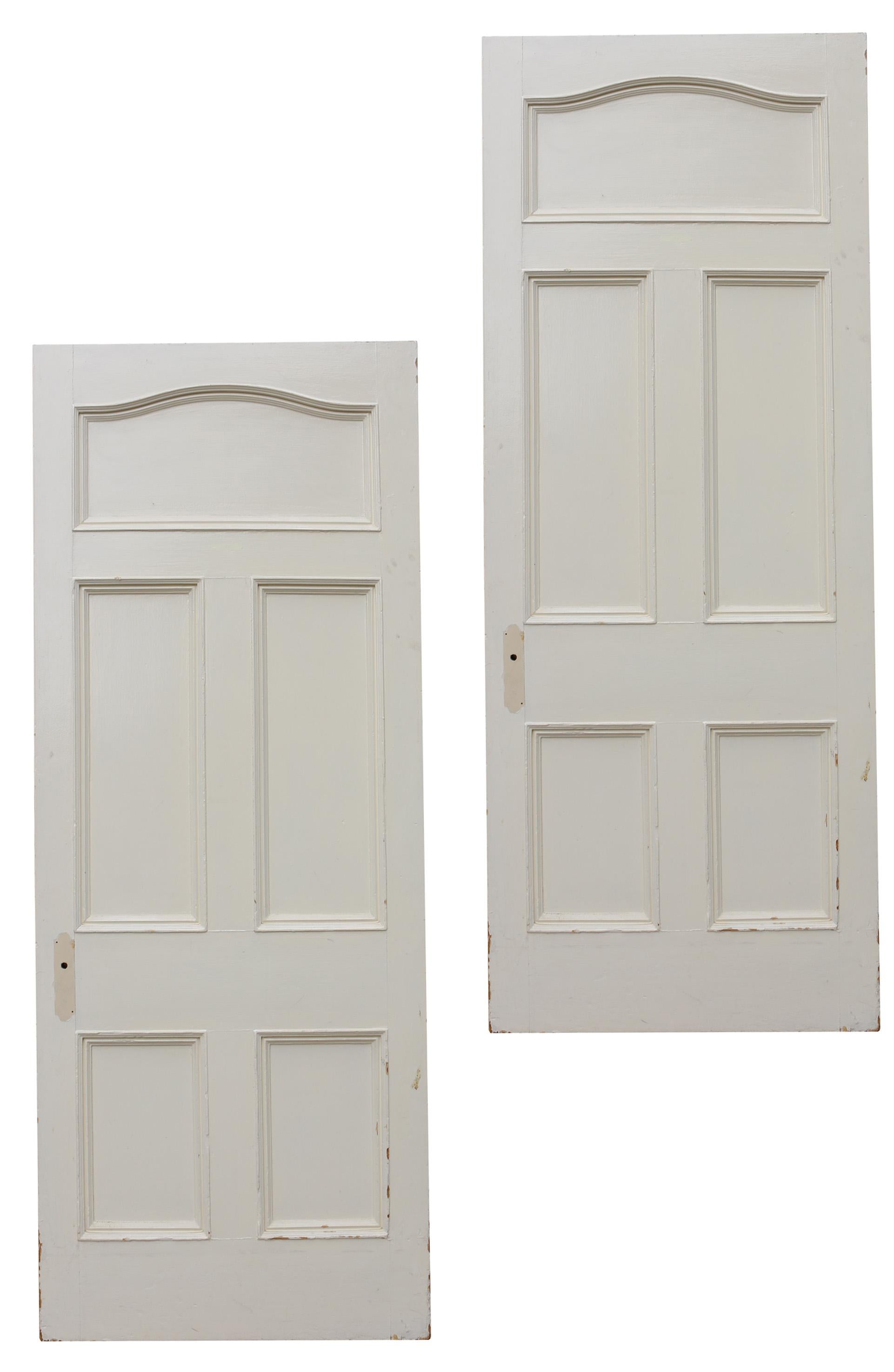 20th Century Set of Antique Painted Pine Doors '96 Available' For Sale