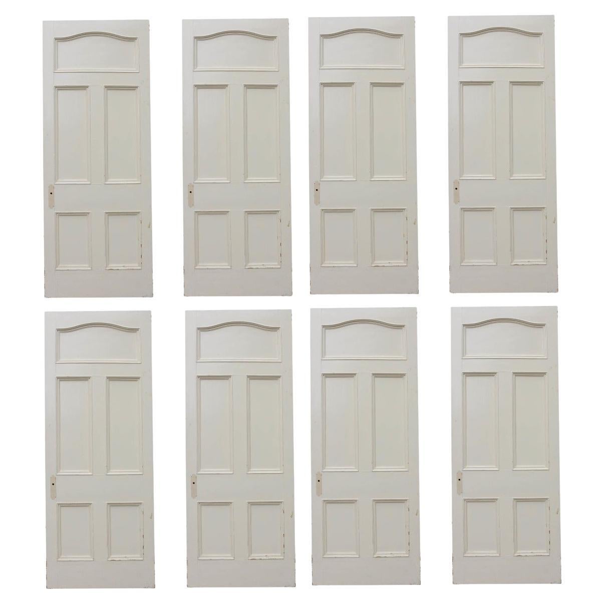 Set of Antique Painted Pine Doors '96 Available' For Sale