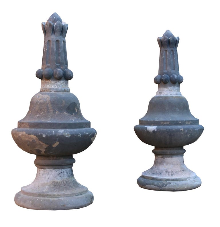 Set of Antique Yorkstone Gate Pier Finials For Sale at 1stDibs