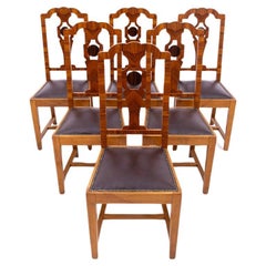 A set of Art Deco chairs, 1940s, Poland.