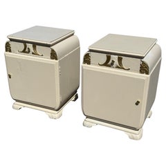 A set of art deco night stands from the 1940's