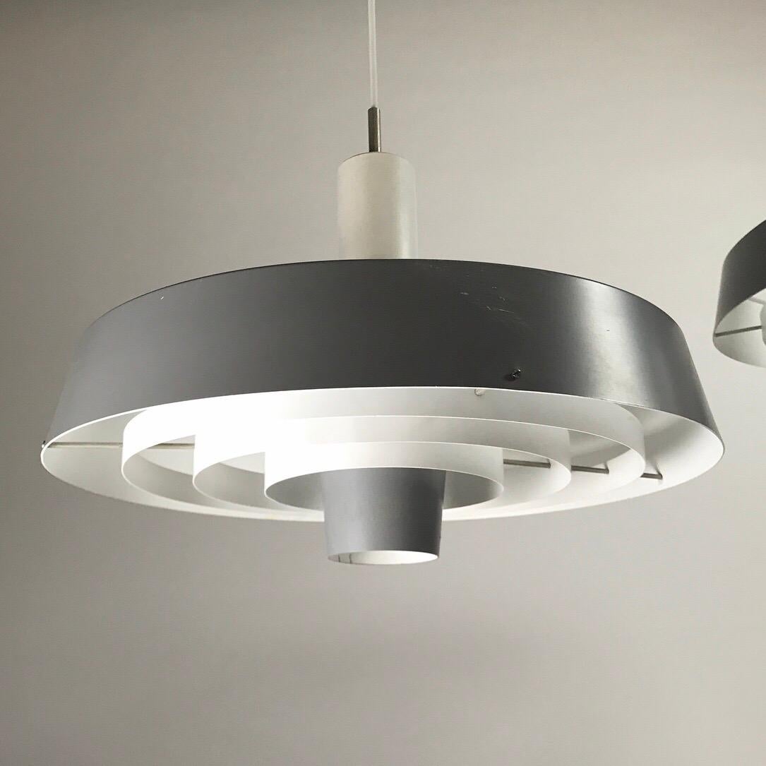 Finding something like this beautiful Bornholm pendant is extremely rare but finding two is out of this world. 

These large ceiling lights were designed for a shipping company based on the small island Bornholm and that’s how it got it’s name.