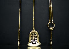 Set of English Brass Firetools