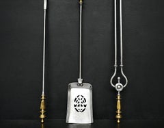 Set of Brass & Steel Firetools