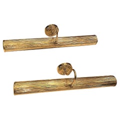 Set of Bronze Picture Lights, Sold Per Pair