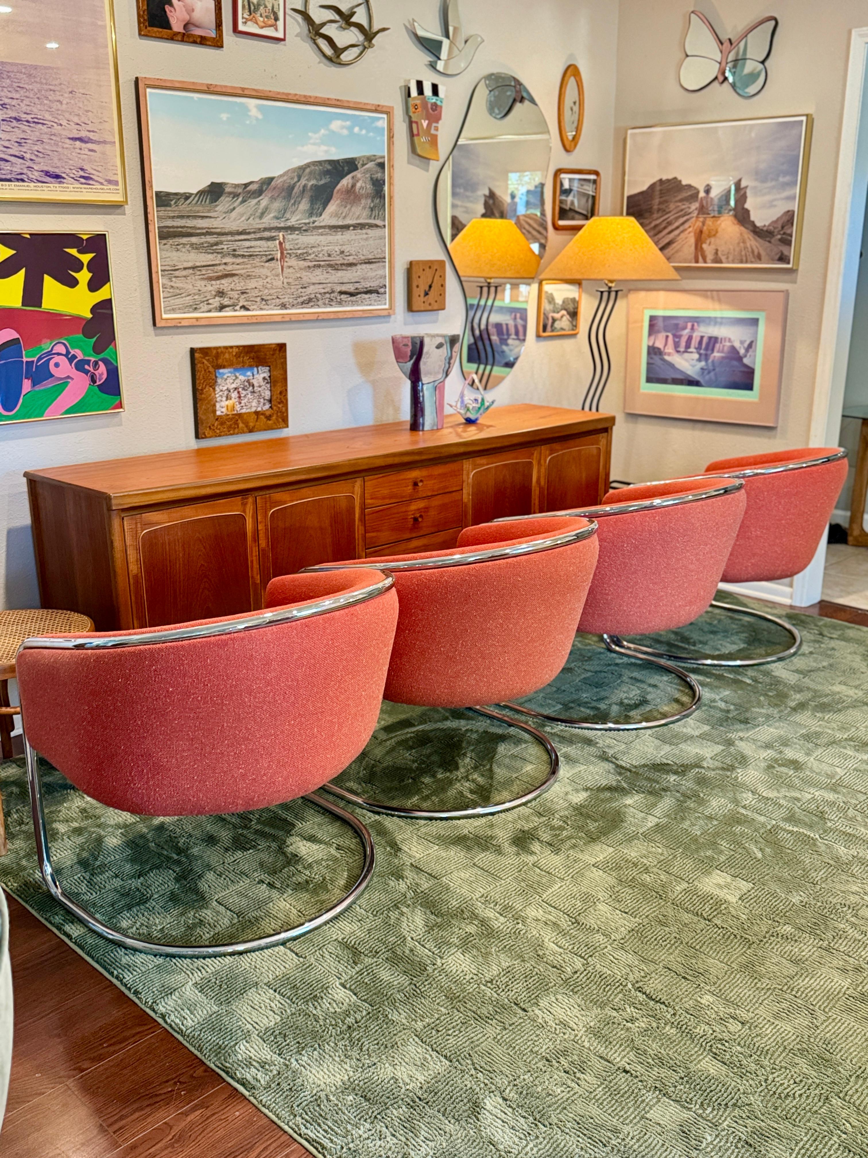 Ensemble de 2 fauteuils club chromés en porte-à-faux Anton Lorenz pour Thonet en vente 3