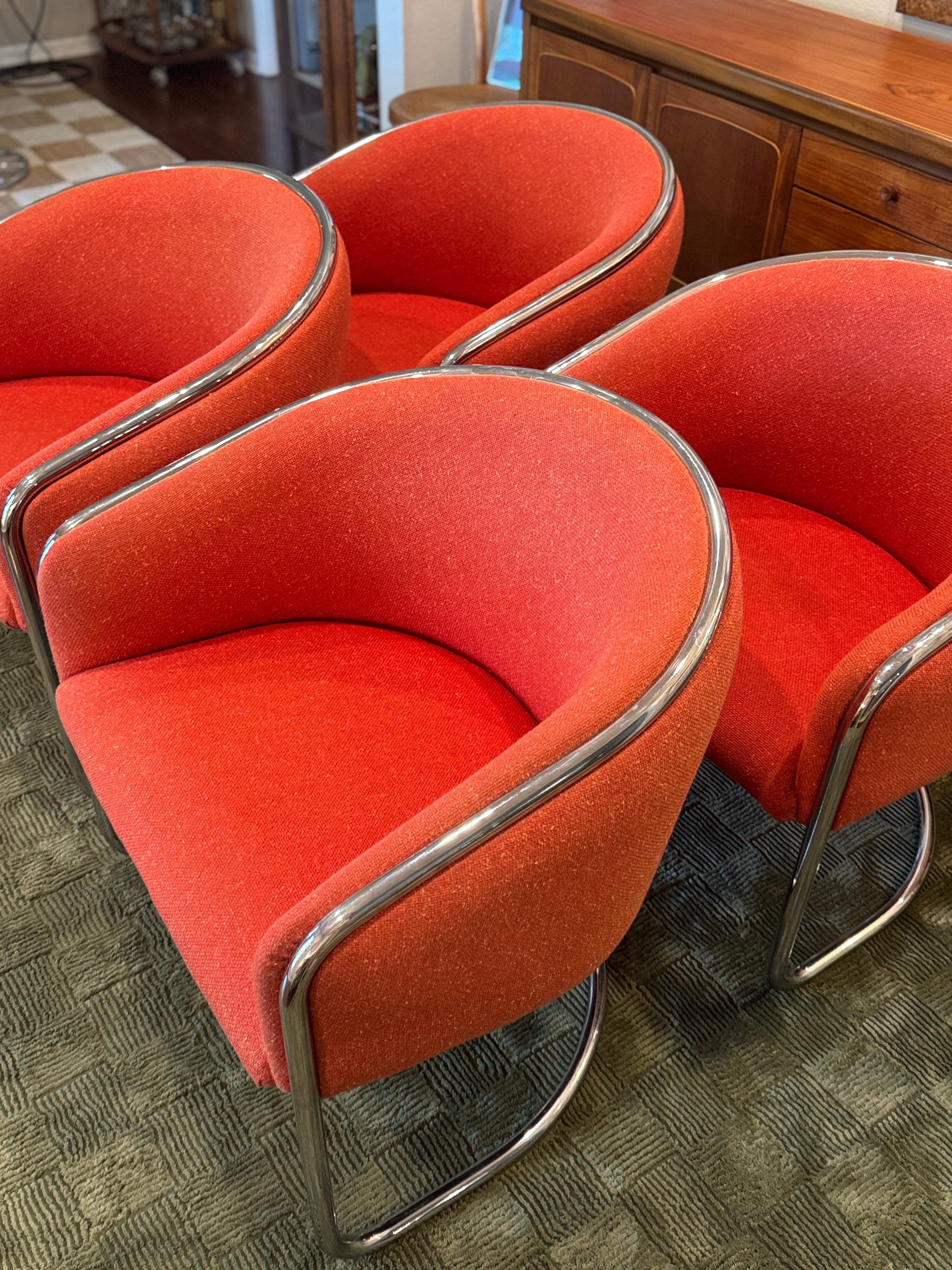 Ensemble de 2 fauteuils club chromés en porte-à-faux Anton Lorenz pour Thonet en vente 5