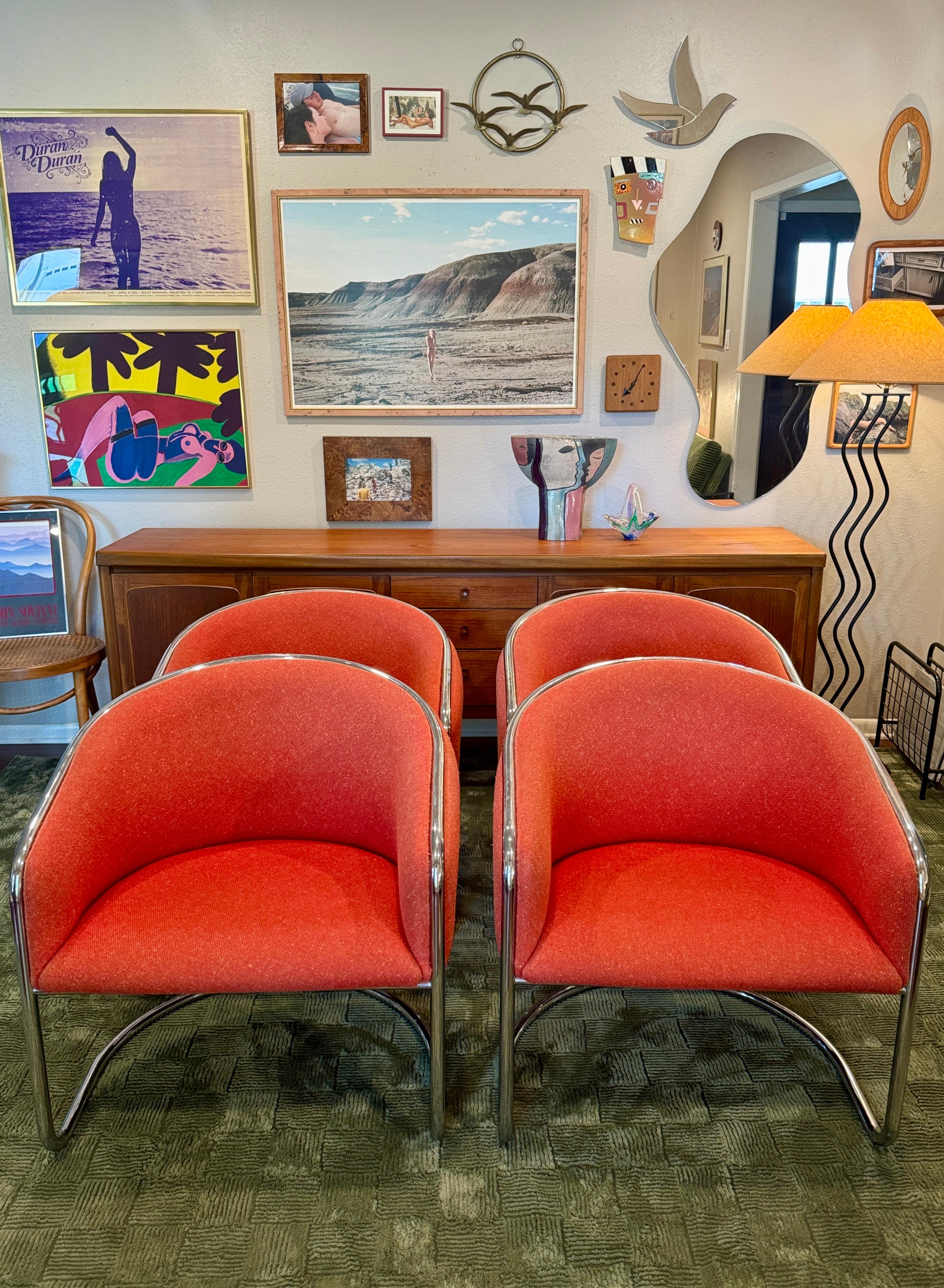 Ensemble de 2 fauteuils club chromés en porte-à-faux Anton Lorenz pour Thonet en vente 8