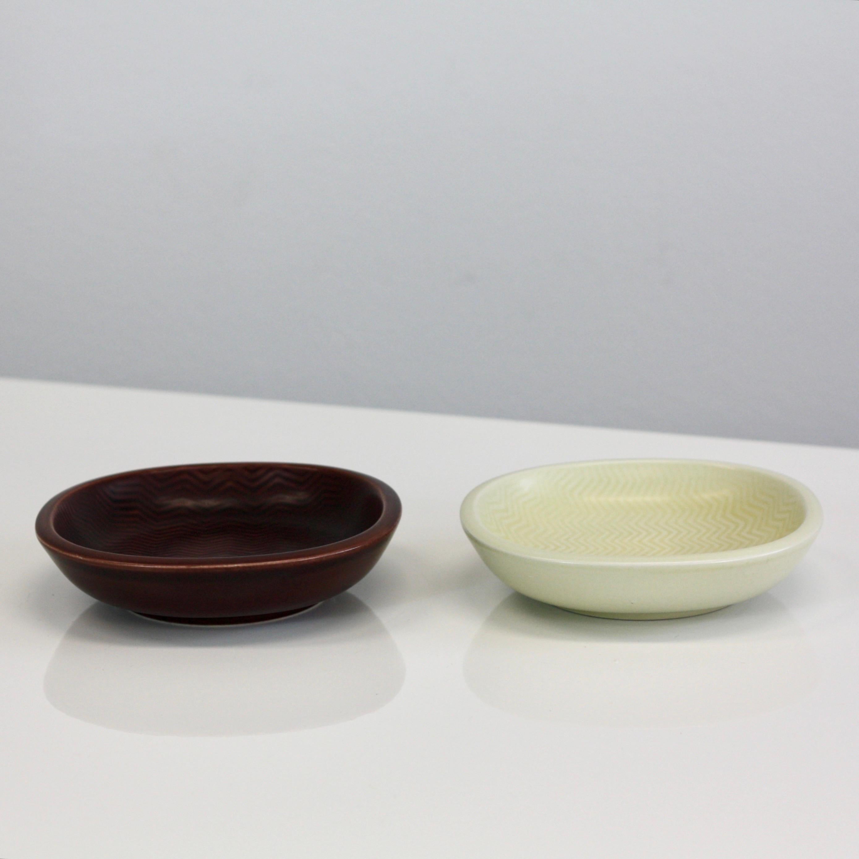 Mid-20th Century A set of ceramic MARSELIS trays by Nils Thorsson for Aluminia, 1950s, Denmark For Sale