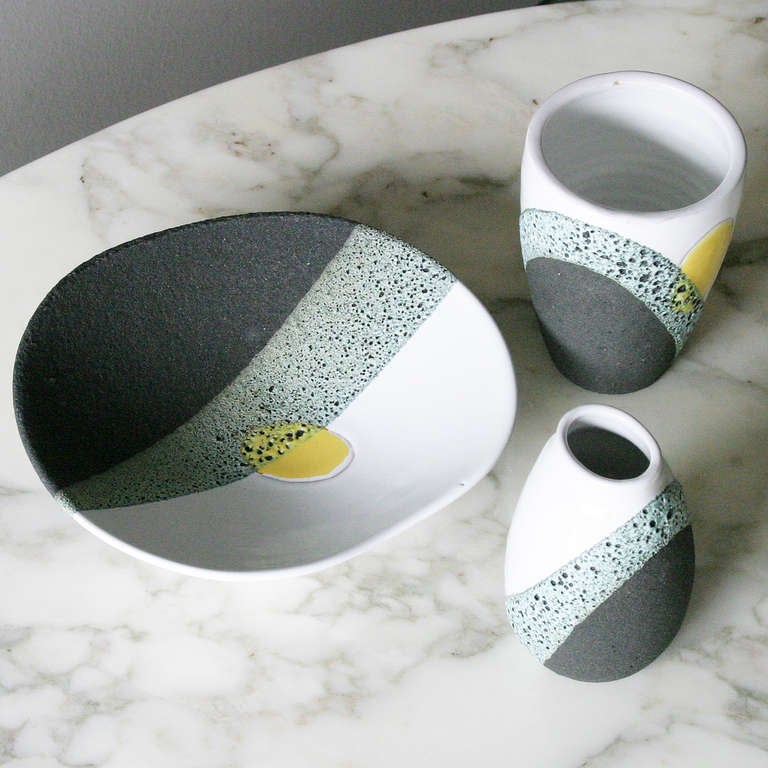 Mid-20th Century Set of Ceramics by Ettore Sottsass for Bitossi For Sale