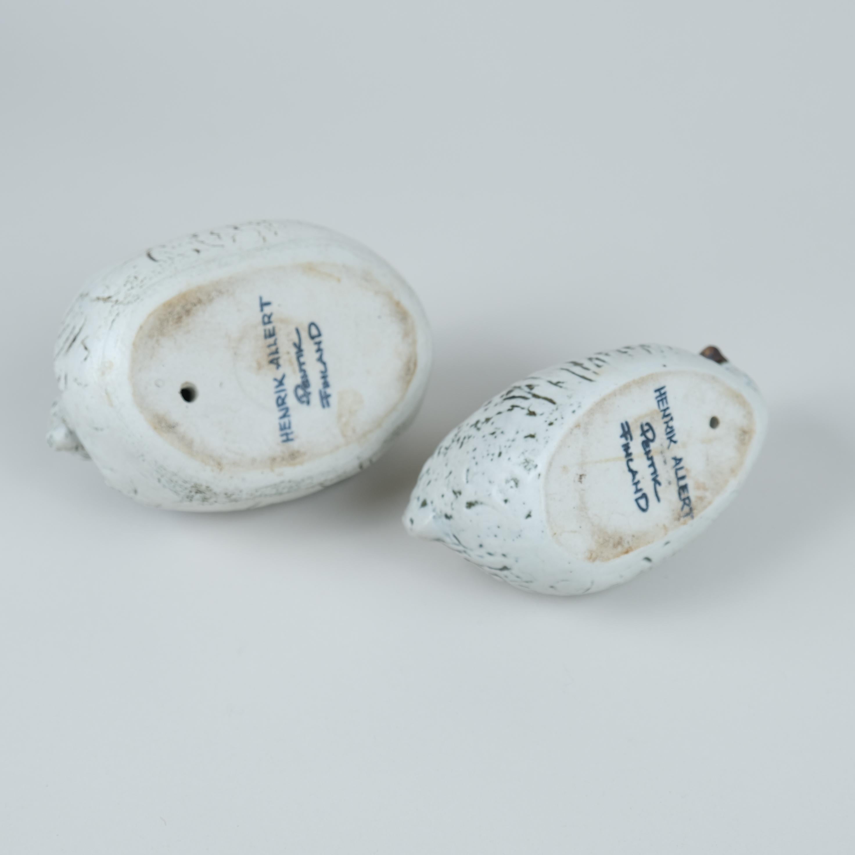 A Set of Ceramic Animal Figurines by Henrik Allert for Pentik, 1980s For Sale 6
