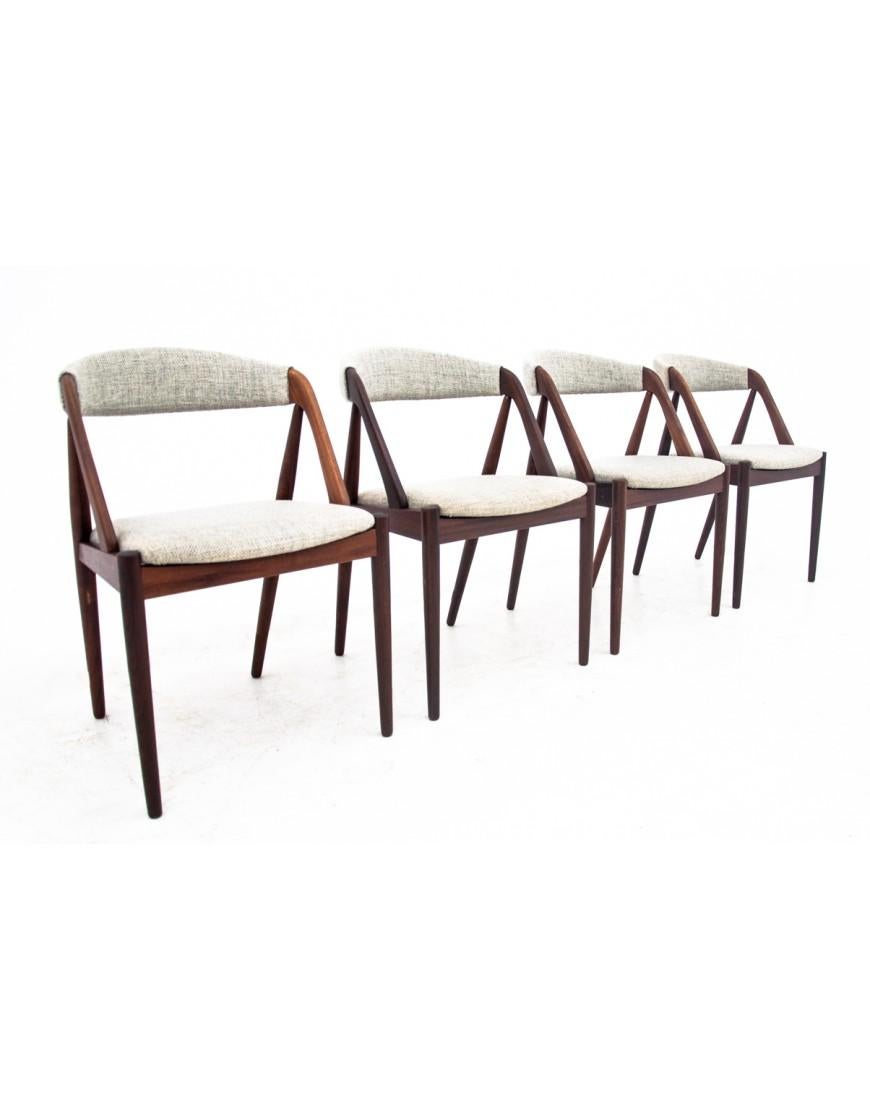 Danish A set of chairs by Kai Kristiansen from the 1960s, Denmark, model 31. For Sale