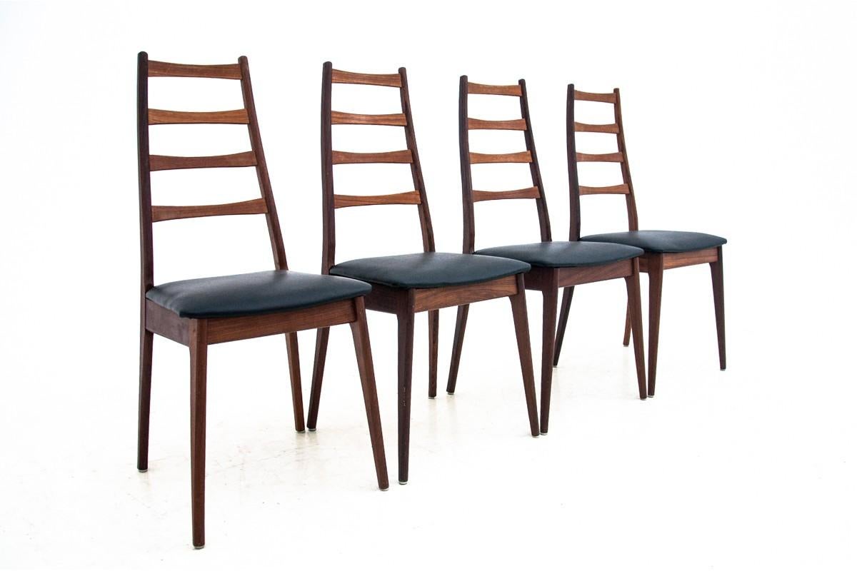 Mid-Century moderno A set of chairs, Denmark, 1960s in vendita