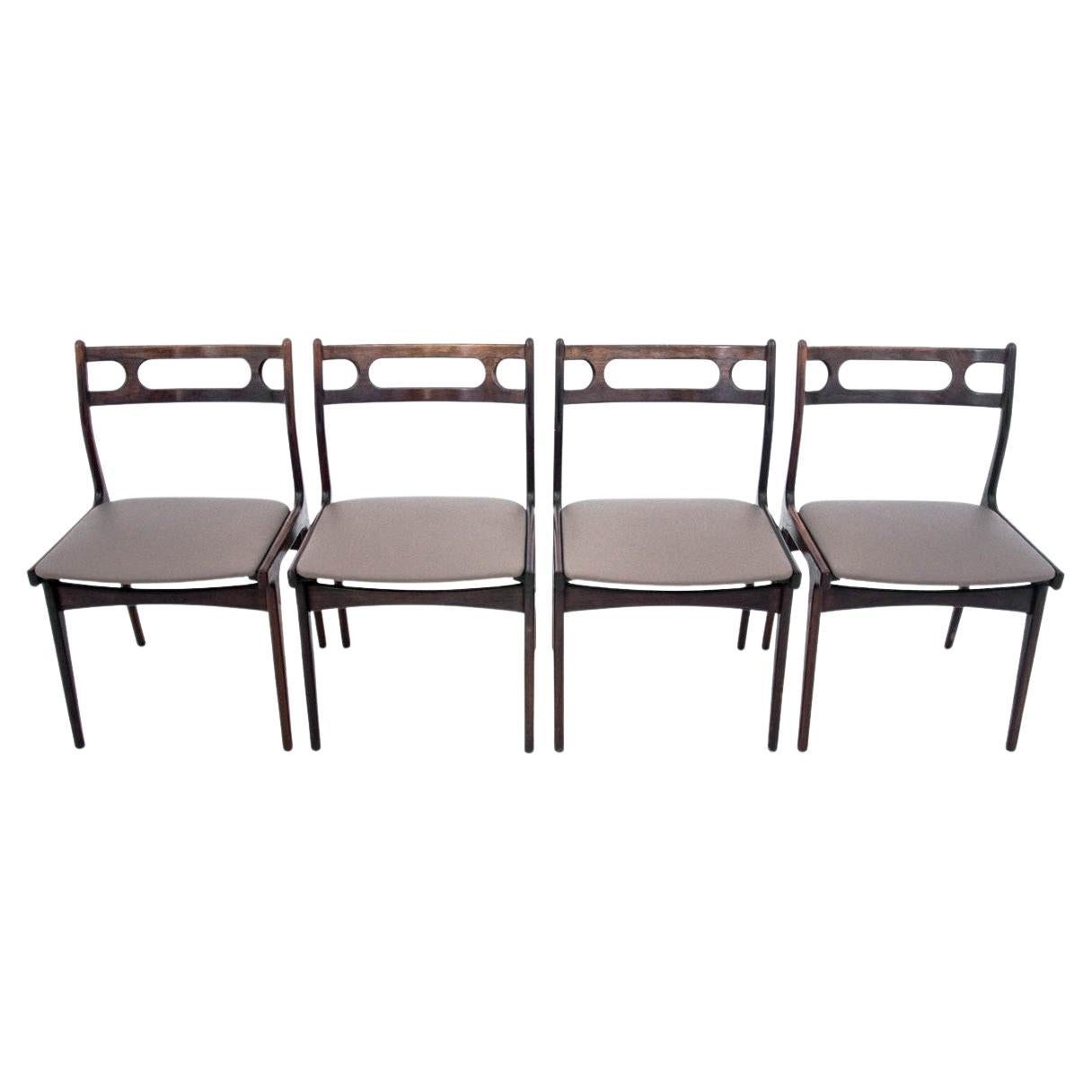 A set of chairs, Denmark, 1960s in vendita