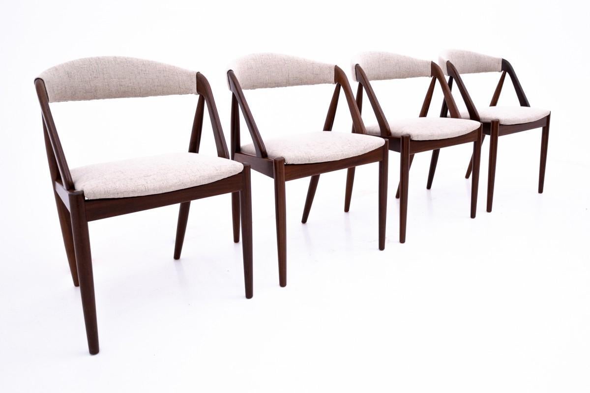 Danish A set of chairs designed by Kai Kristiansen from the 1960s, Denmark, model 31. For Sale