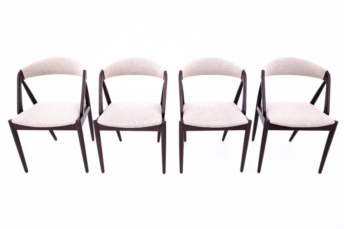 Danish A set of chairs designed by Kai Kristiansen from the 1960s, Denmark, model 31. For Sale