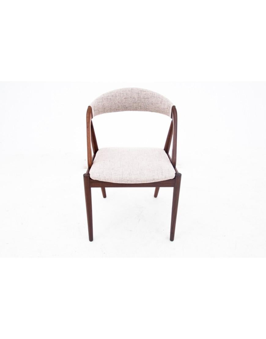 A set of chairs designed by Kai Kristiansen from the 1960s, Denmark, model 31. In Good Condition For Sale In Chorzów, PL