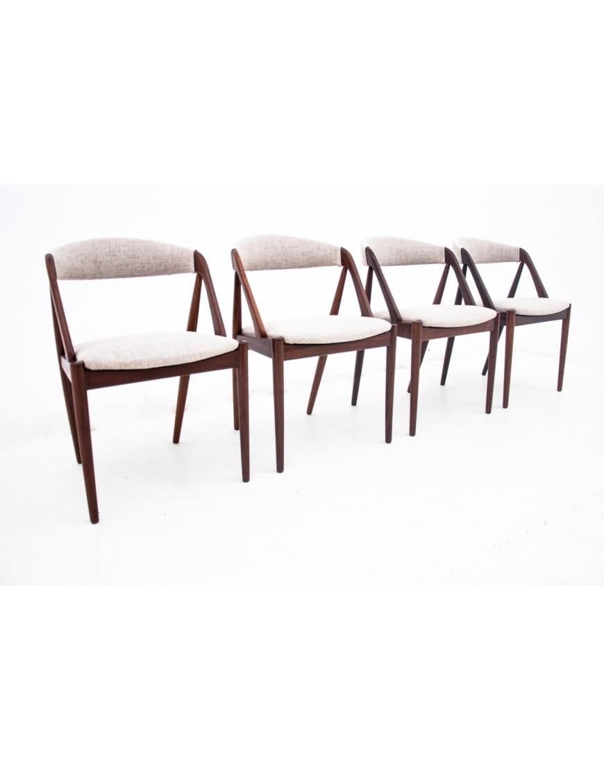 A set of chairs designed by Kai Kristiansen from the 1960s, Denmark, model 31. For Sale