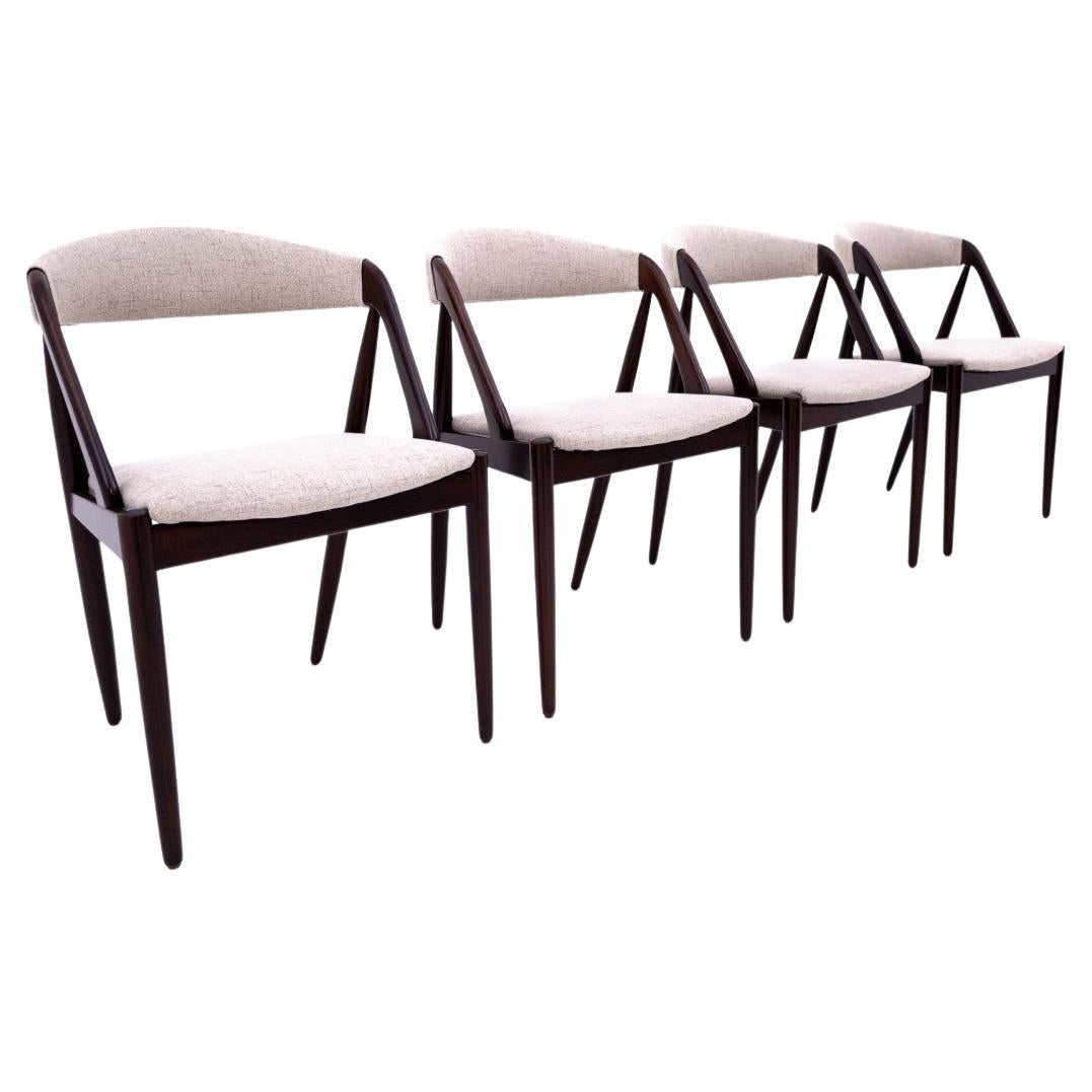 A set of chairs designed by Kai Kristiansen from the 1960s, Denmark, model 31.