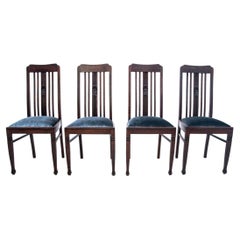 A set of chairs from the beginning of the 20th century, Western Europe. 