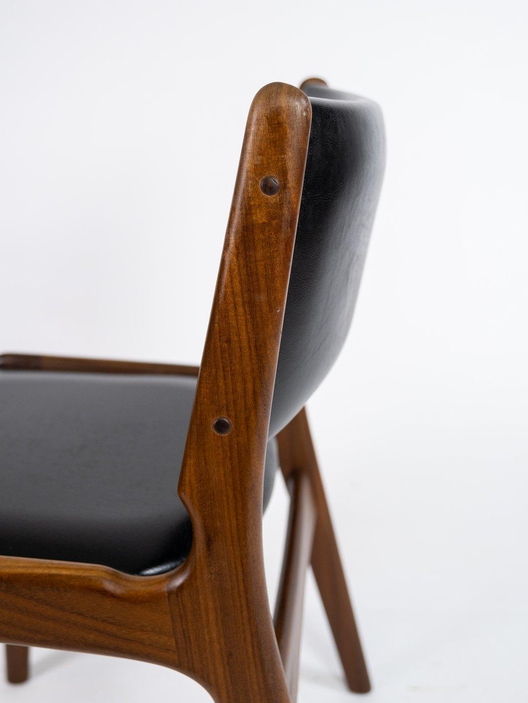 Scandinavian Modern Set of Chairs in Teak, Model 89, Designed by Erik Buch, 1960s