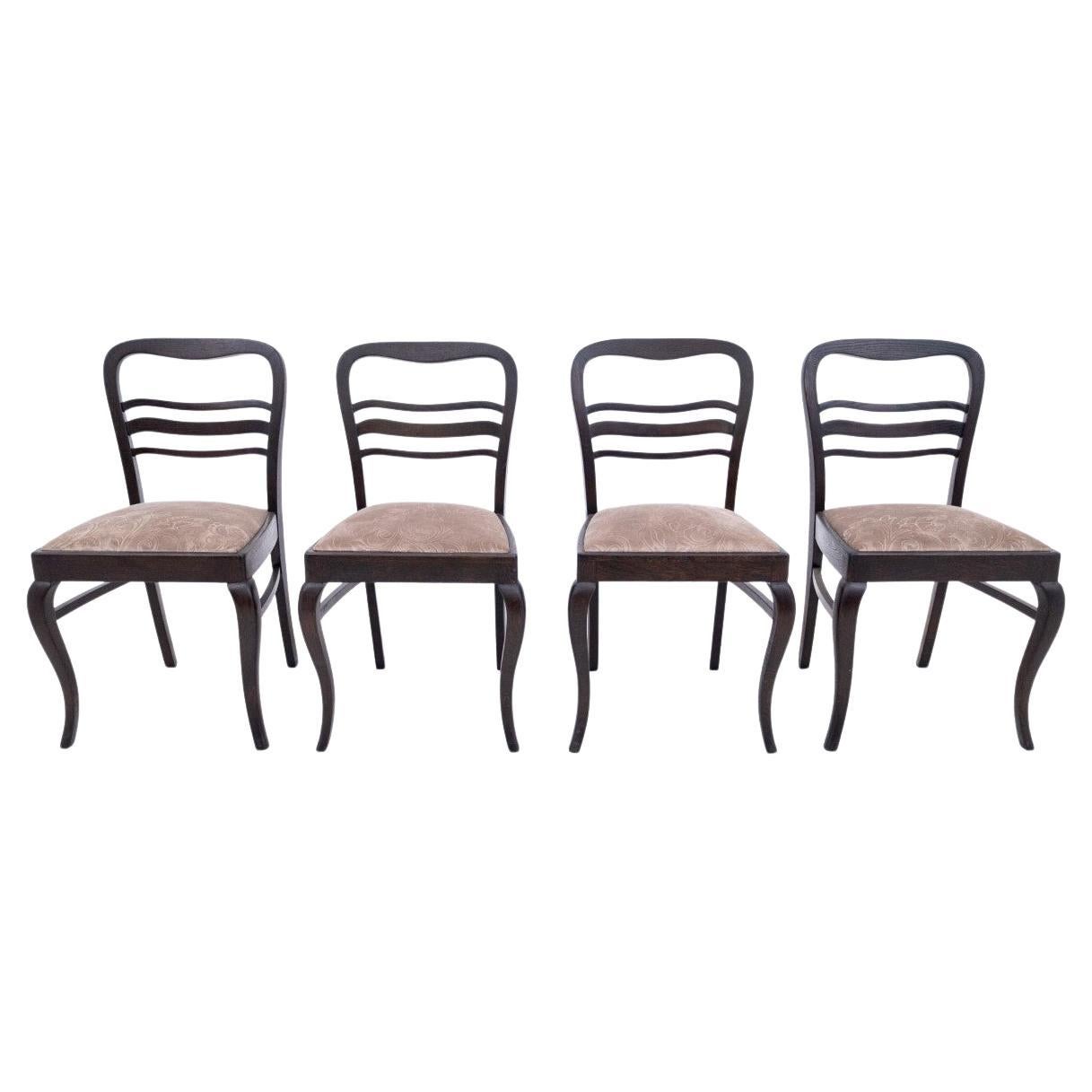Ensemble de chaises, Pologne, années 1930.