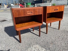 Set of Danish Teak Nightstands from the 1960's