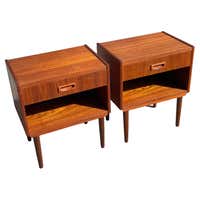Set of Beautiful Danish Rosewood Nightstands or Dressers from the 1960 ...