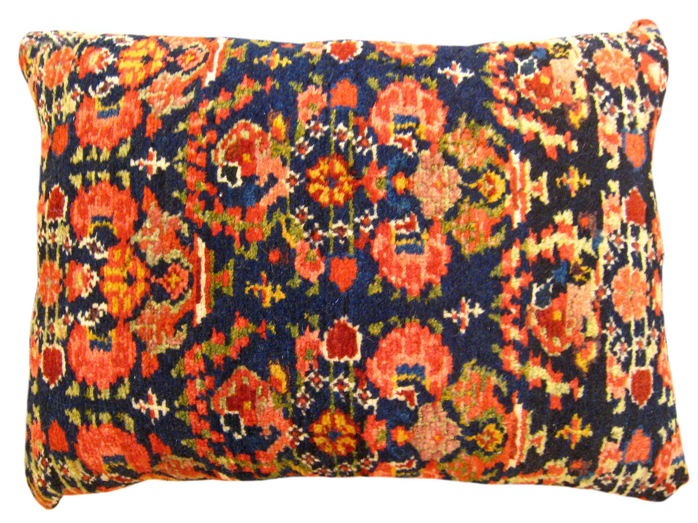 Set of Decorative Antique Persian Malayer Carpet Pillows For Sale 5