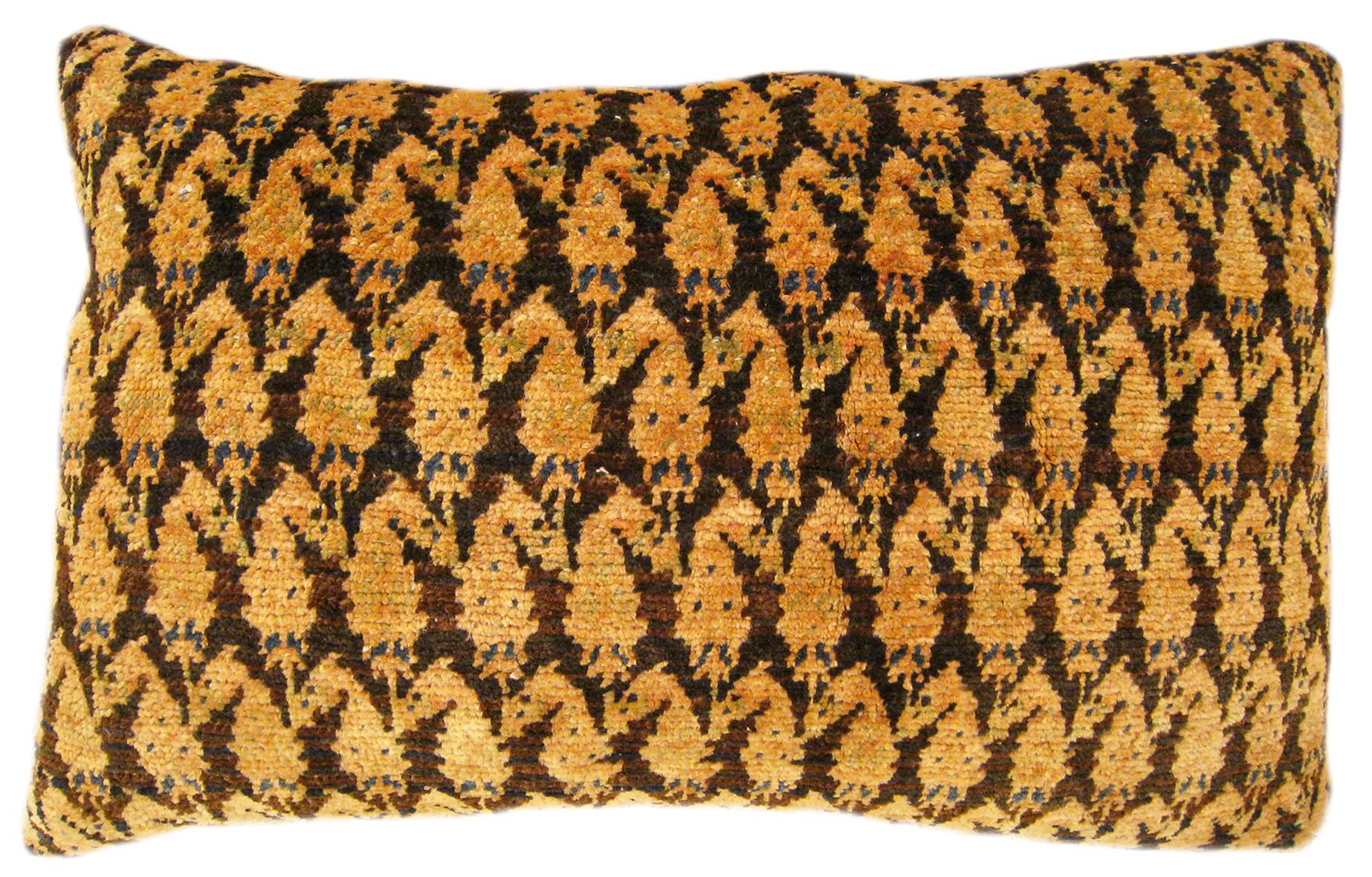 Set of Decorative Antique Persian Saraband Carpet Pillows For Sale 5