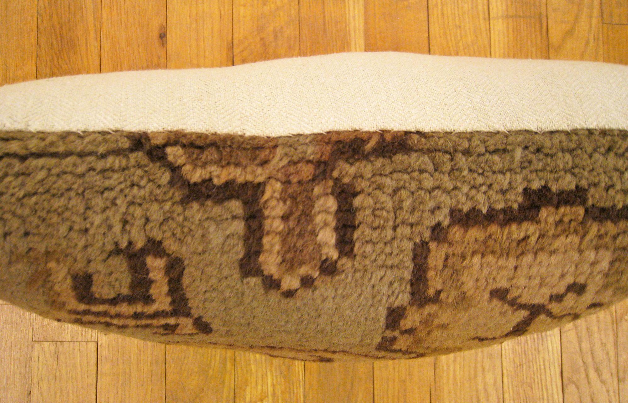 Set of Decorative Antique Spanish Savonnerie Carpet Pillows with Geometric For Sale 12