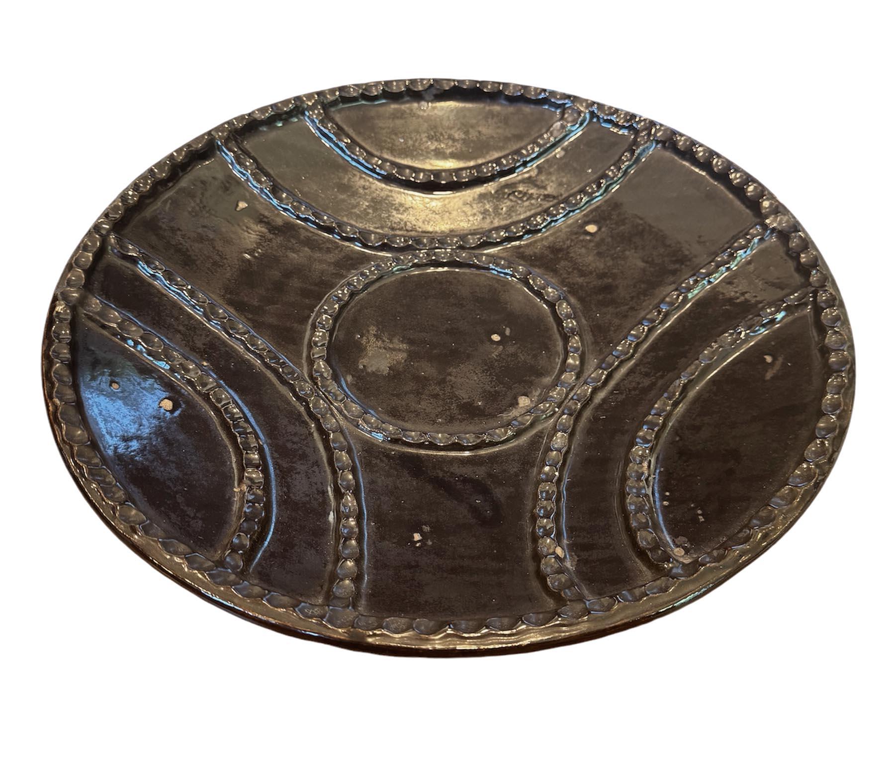 Ceramic A Set of Decorative Formations Castano Plates For Sale