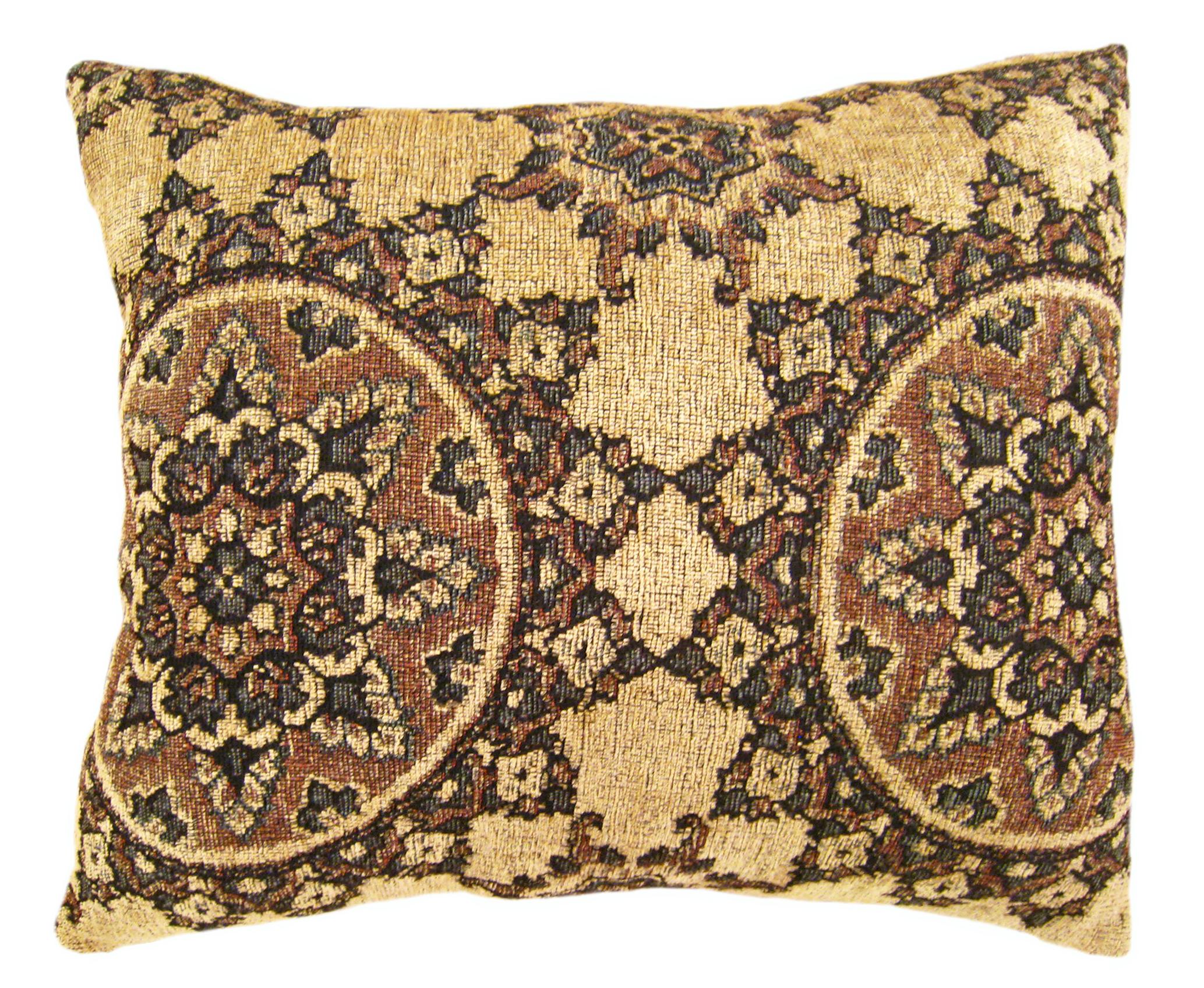 Set dekorativer amerikanischer Vintage-Wandteppichkissen mit Kreisen-Design im Angebot 1