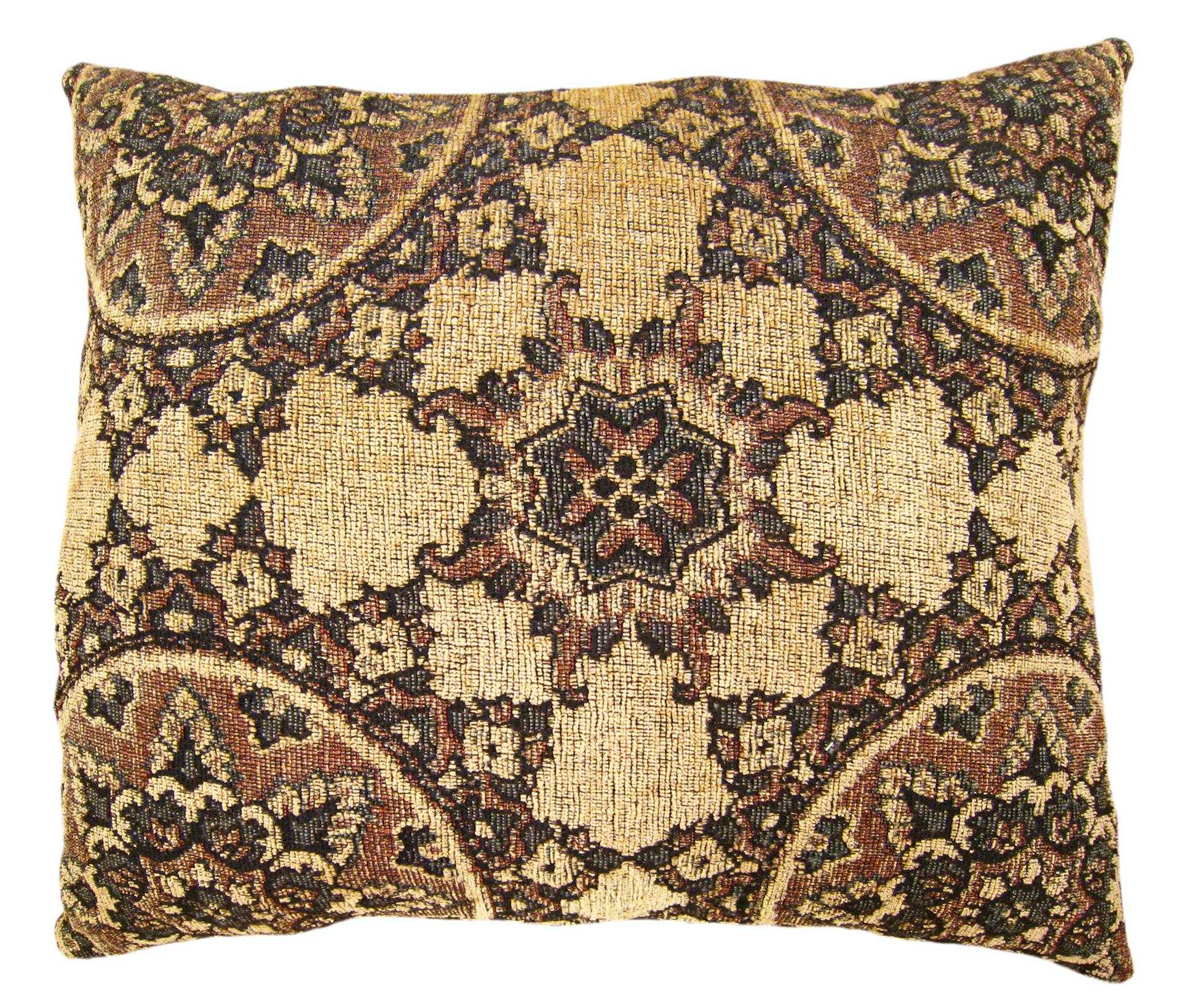Set dekorativer amerikanischer Vintage-Wandteppichkissen mit Kreisen-Design im Angebot 3