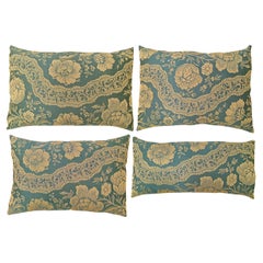 Set of Decorative Retro European Chinoiserie Fabric Pillows with Floral