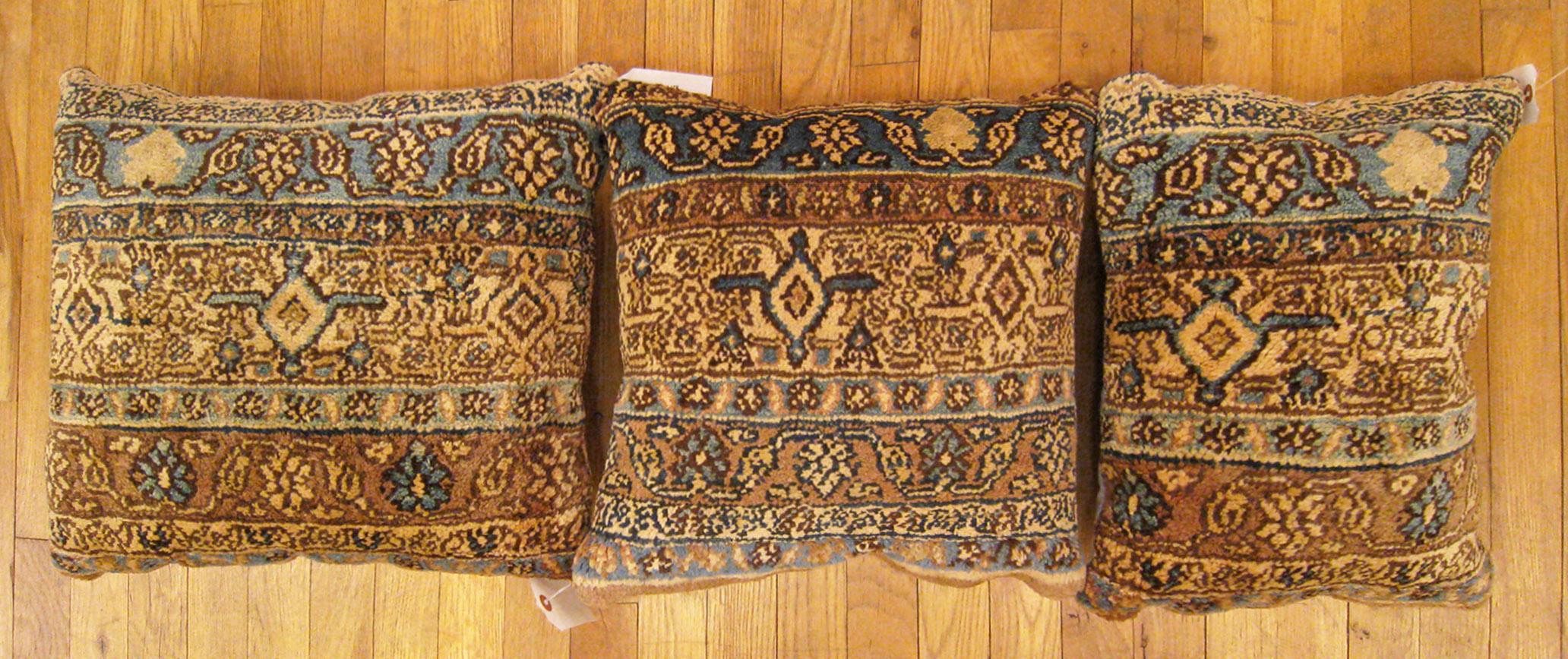 A set of vintage Persian pillows ; size 1'6” x 1'9