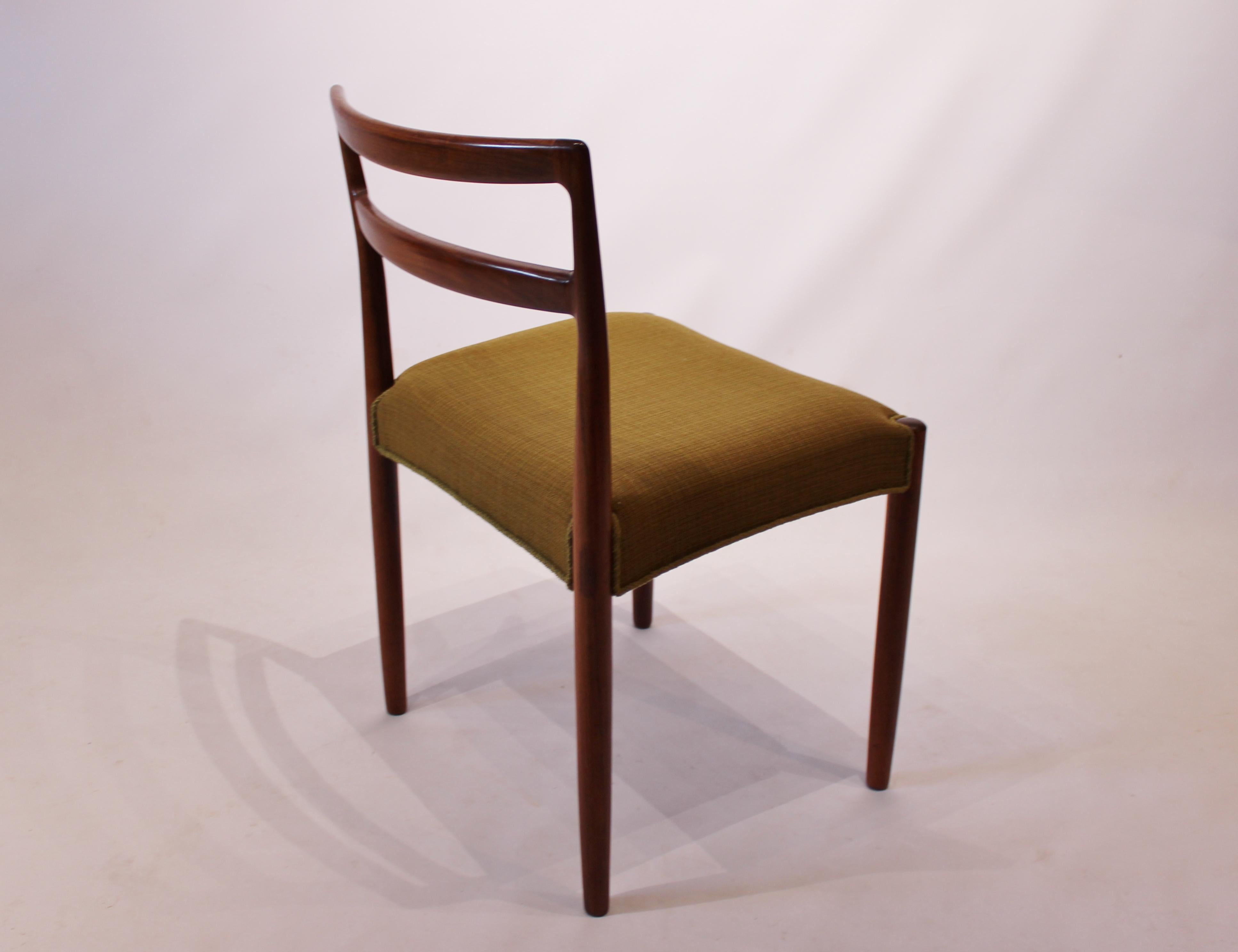 Scandinavian Modern Set of Six Dining Room Chairs of Rosewood, Knud Færch, 1960s