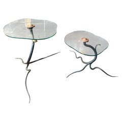 Ensemble de tables d'appoint hollandaises en fer forgé Organic Studio Design