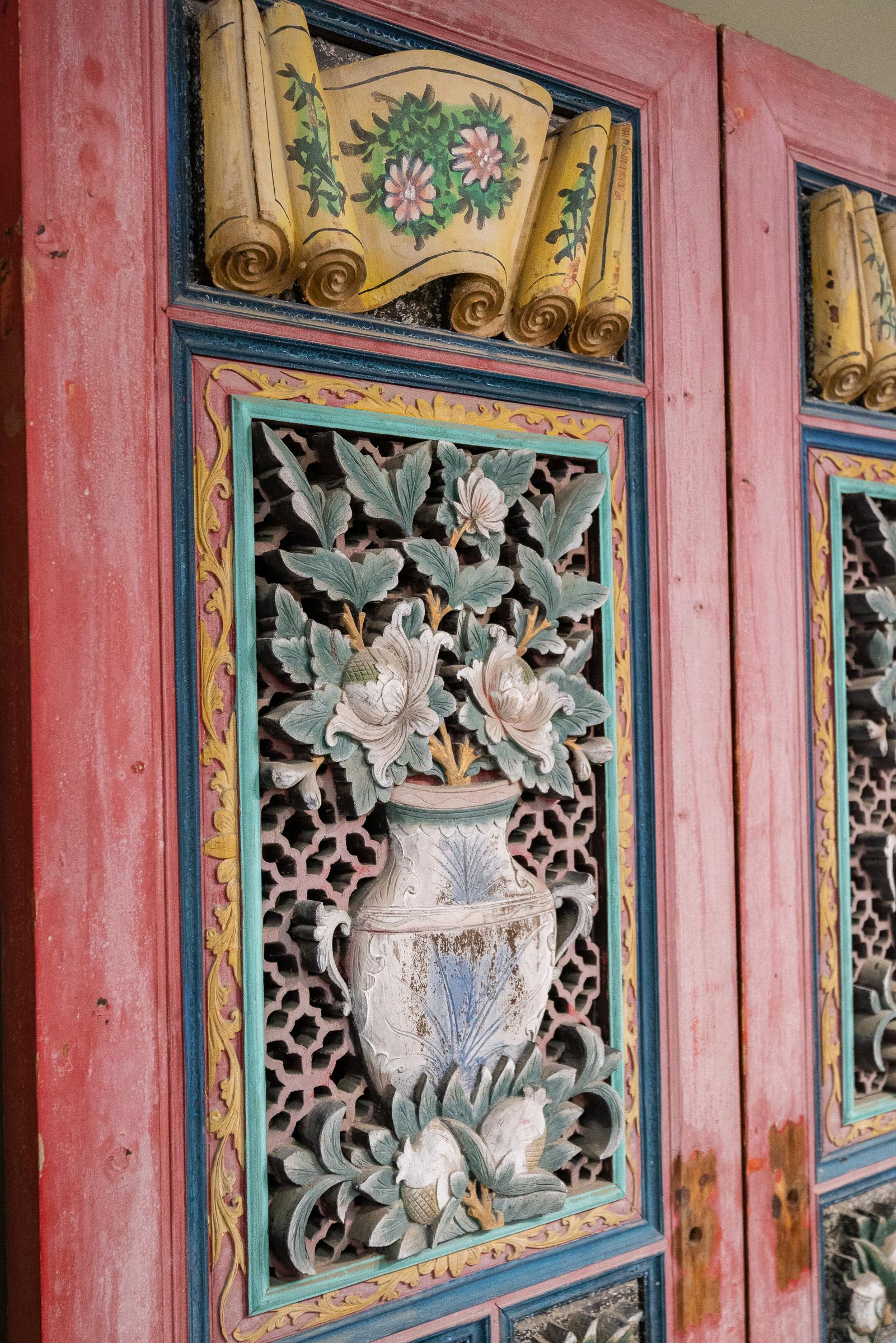 Qing Set of Early 20th Century Chinese Door Panels