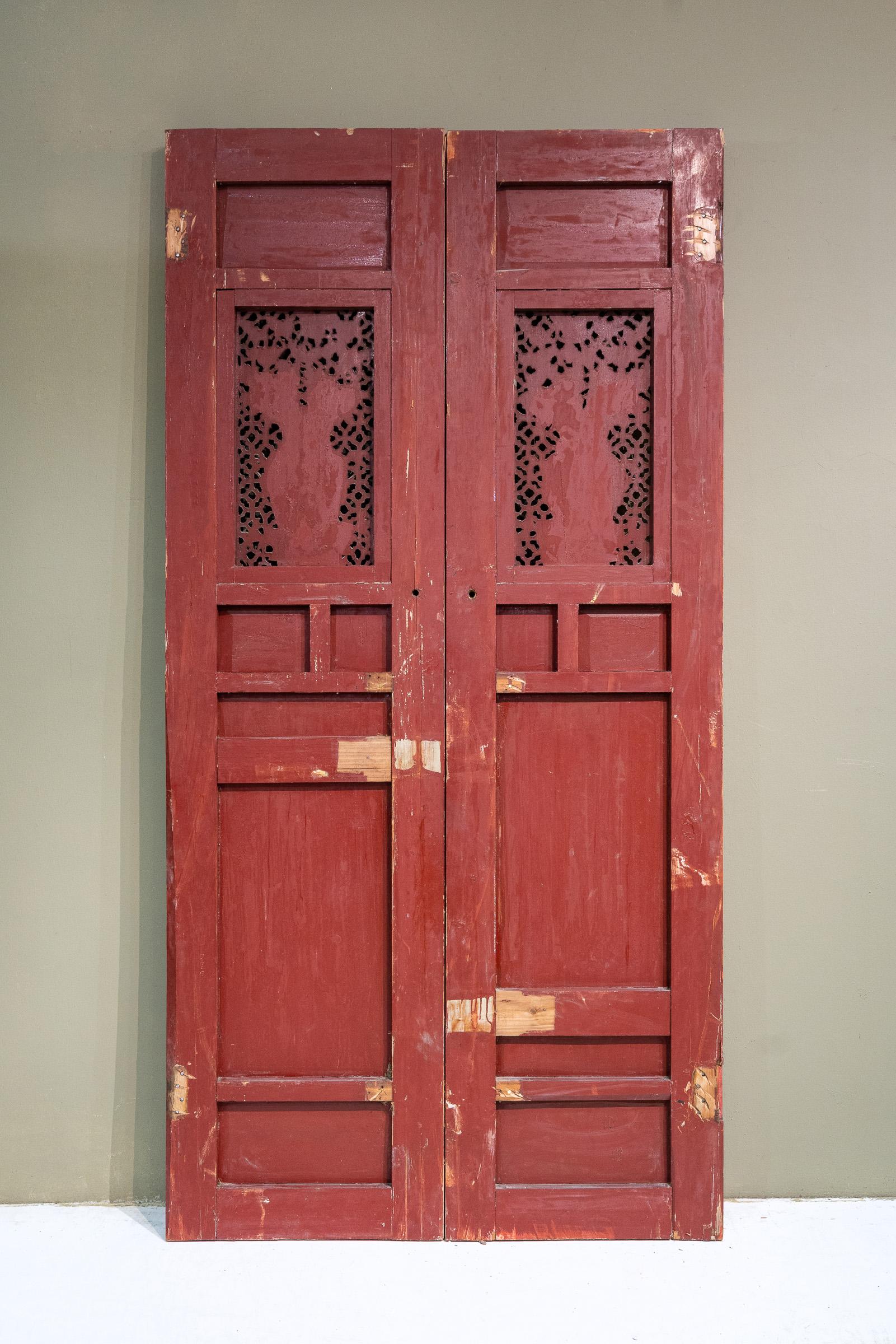 Set of Early 20th Century Chinese Door Panels 2