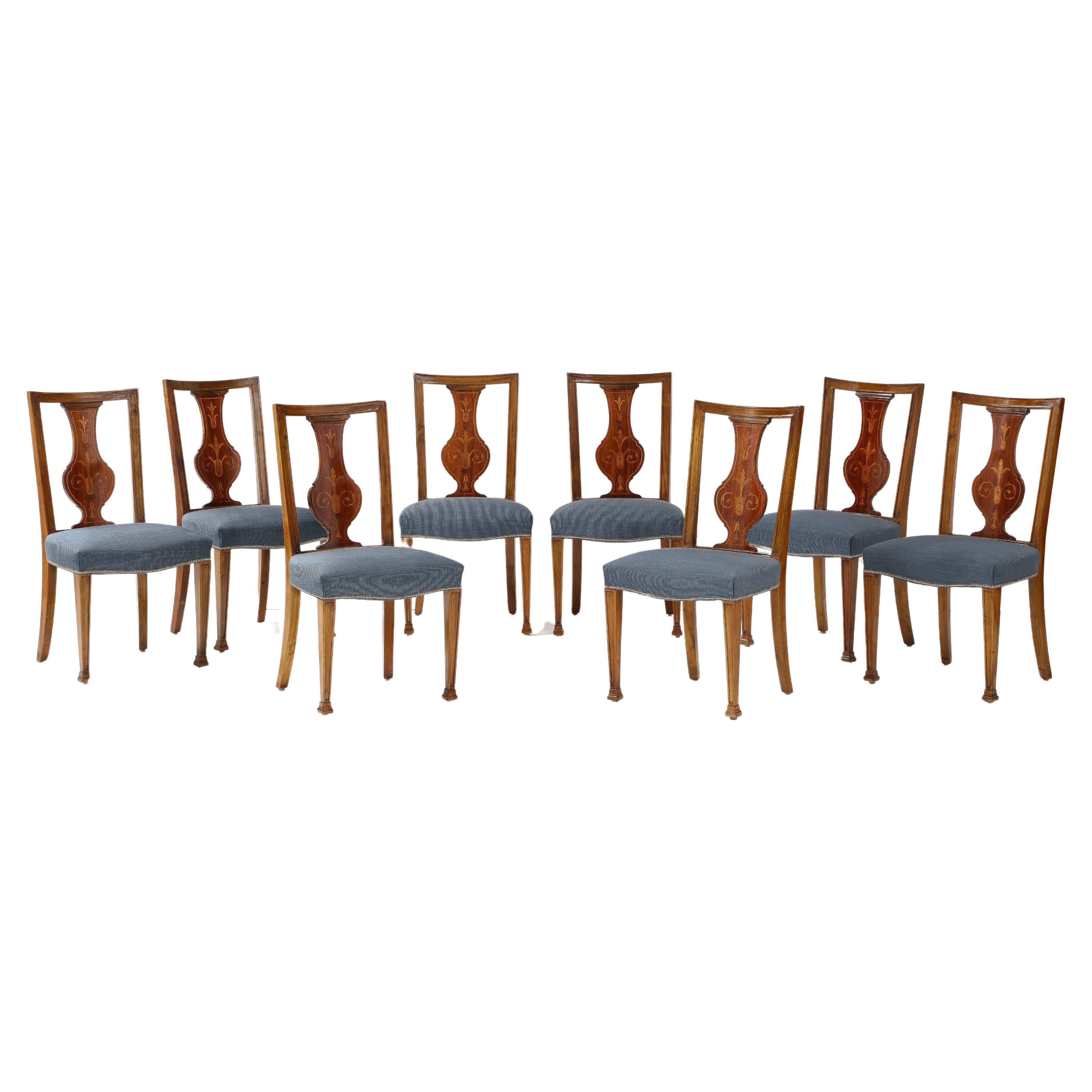 A set of Eight Baltic sidechairs, Circa 1910s For Sale