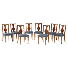 Antique A set of Eight Baltic sidechairs, Circa 1910s