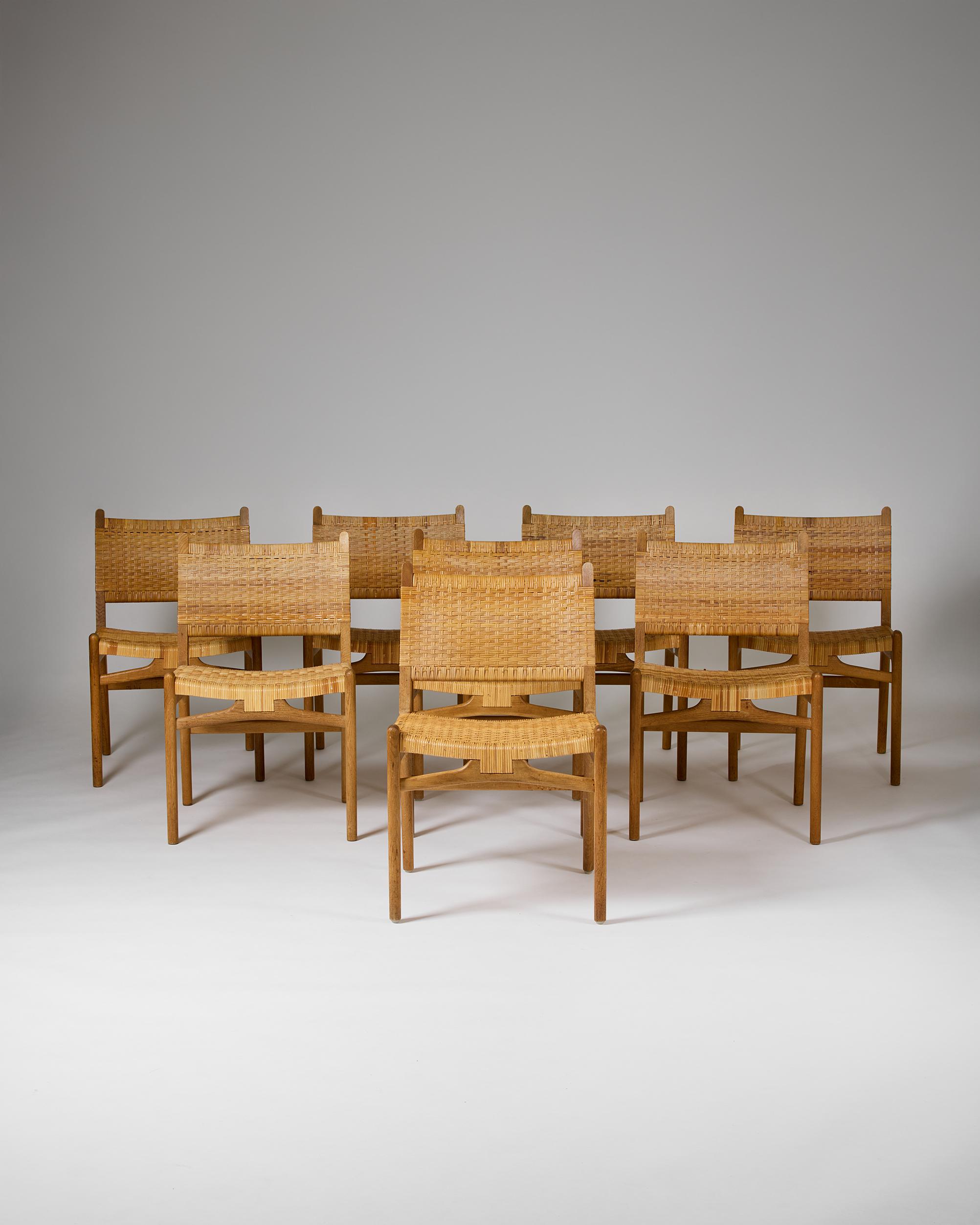 Danish A set of eight ‘CH31’ chairs by Hans J. Wegner for Carl Hansen & Son, Danmark