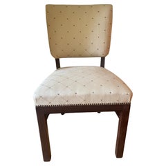A set of eight Classic Art Déco dining chairs. South of France 1930s. Makassar