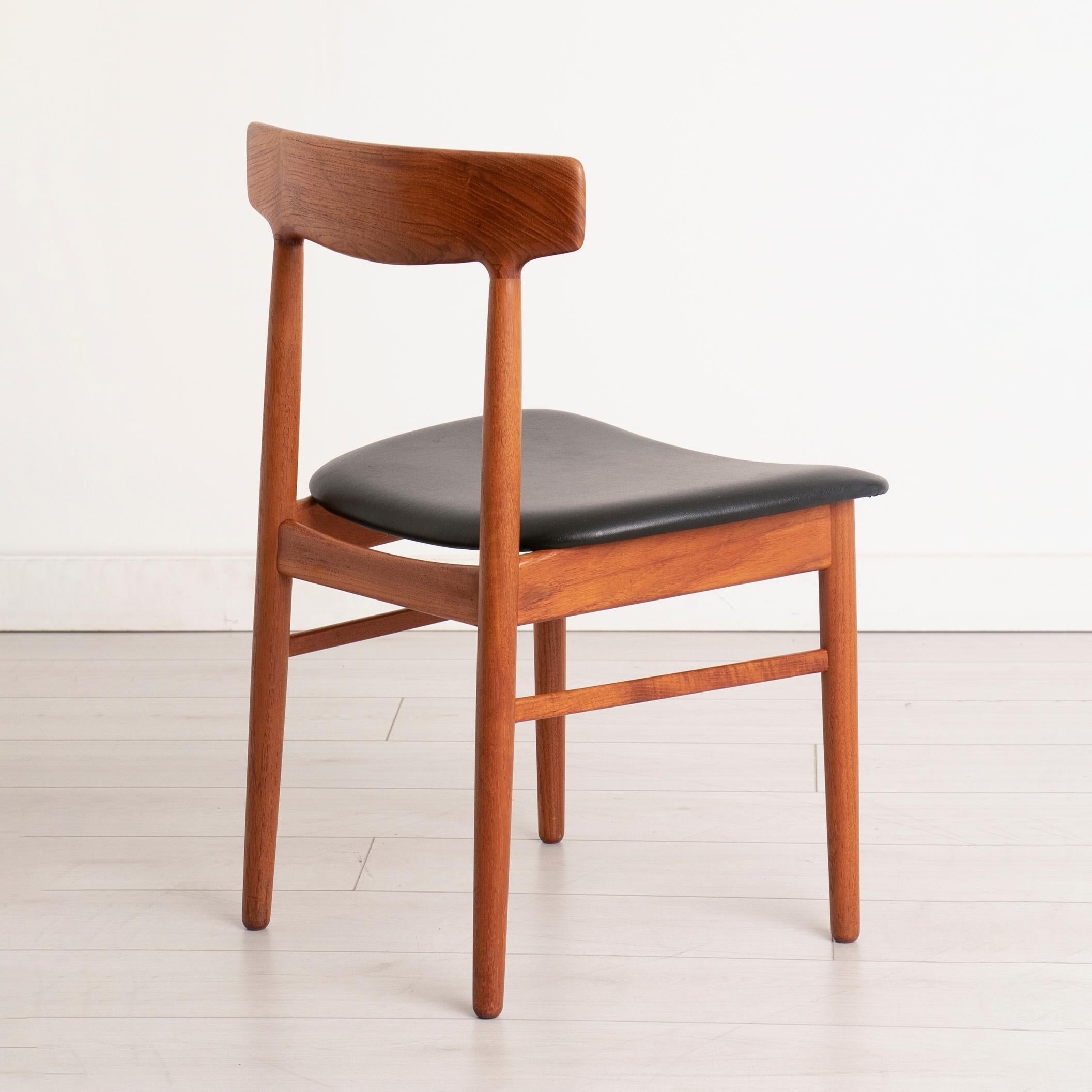20th Century Set of Eight Danish Mid Century Teak Dining Chairs by Dyrlund