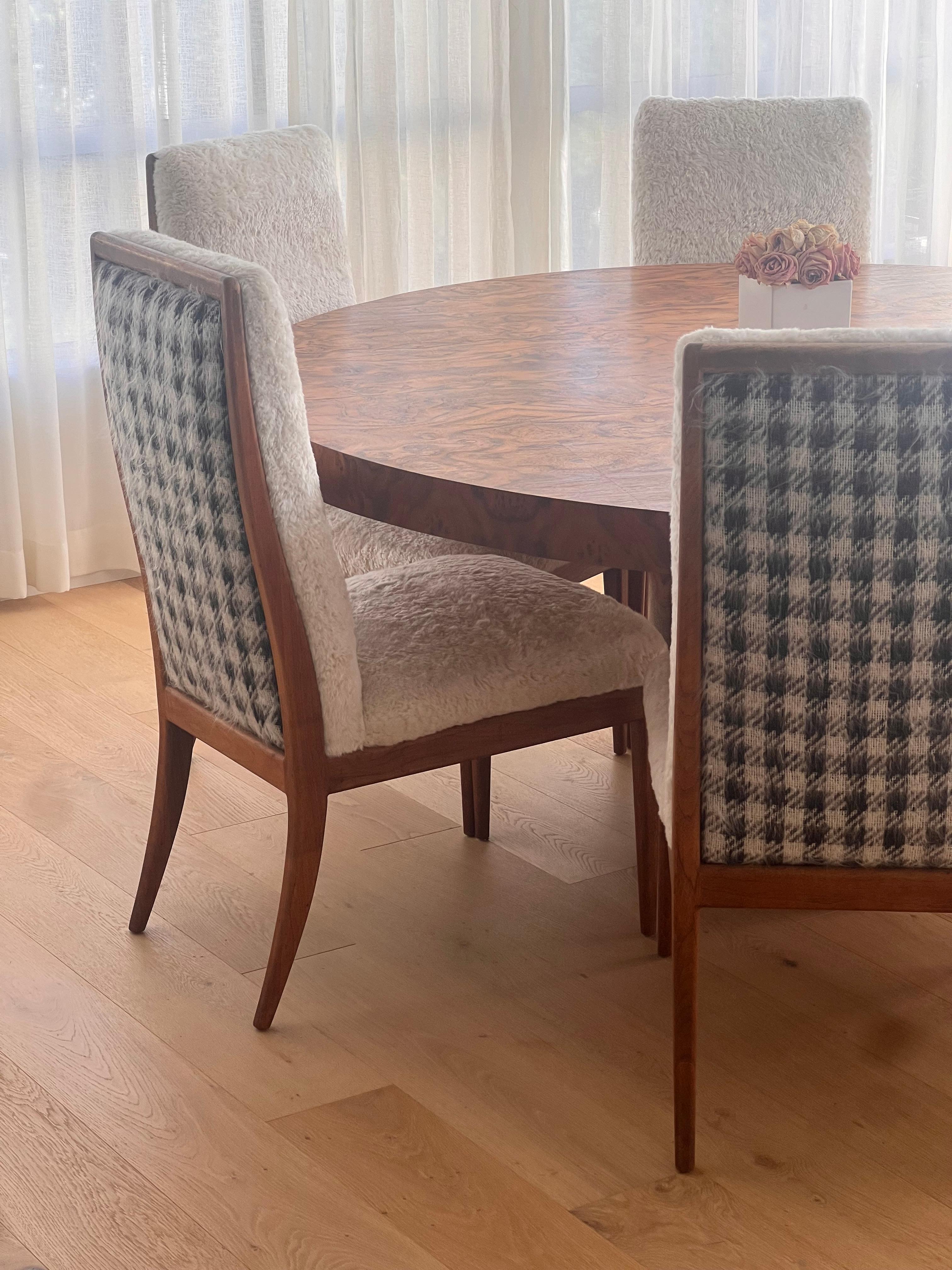 Set di otto sedie da pranzo di Jules Huemann per Metropolitan, metà XX secolo in vendita 1